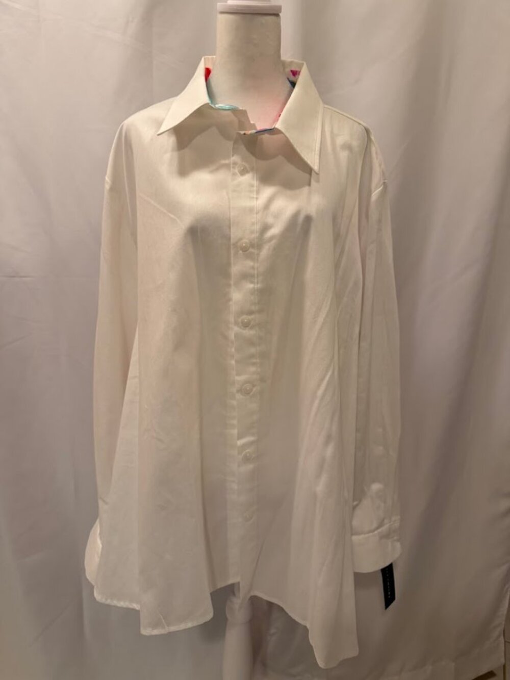 NWT TRISHA TYLER Multicolor Button Down Blouse - 3x